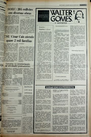 Página do jornal Correio do Ceará de janeiro de 1978