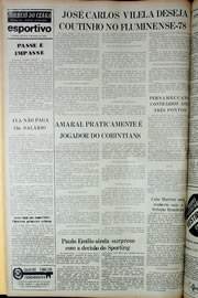 Página do jornal Correio do Ceará de janeiro de 1978