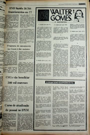 Página do jornal Correio do Ceará de janeiro de 1978