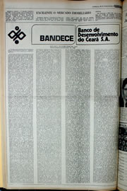 Página do jornal Correio do Ceará de janeiro de 1978