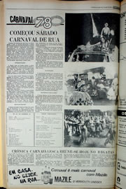 Página do jornal Correio do Ceará de janeiro de 1978