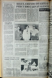 Página do jornal Correio do Ceará de janeiro de 1978