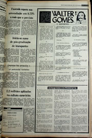 Página do jornal Correio do Ceará de janeiro de 1978