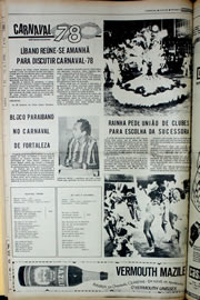 Página do jornal Correio do Ceará de janeiro de 1978