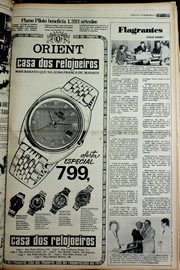 Página do jornal Correio do Ceará de janeiro de 1978