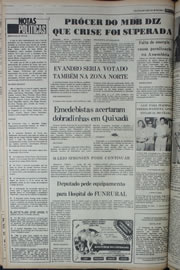 Página do jornal Correio do Ceará de janeiro de 1978