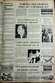 Página do jornal Correio do Ceará de janeiro de 1978