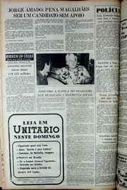 Página do jornal Correio do Ceará de janeiro de 1978