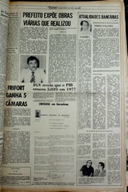 Página do jornal Correio do Ceará de janeiro de 1978