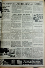 Página do jornal Correio do Ceará de janeiro de 1978