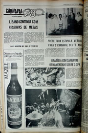 Página do jornal Correio do Ceará de janeiro de 1978