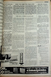 Página do jornal Correio do Ceará de janeiro de 1978