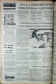 Página do jornal Correio do Ceará de janeiro de 1978