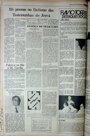 Página do jornal Correio do Ceará de janeiro de 1978