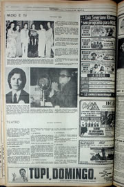 Página do jornal Correio do Ceará de janeiro de 1978