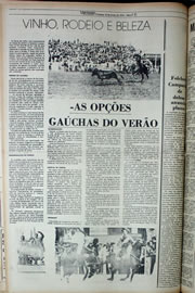 Página do jornal Correio do Ceará de janeiro de 1978