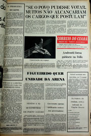 Página do jornal Correio do Ceará de janeiro de 1978