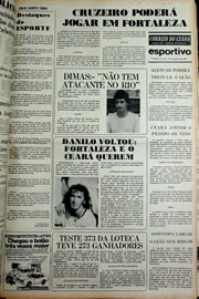 Página do jornal Correio do Ceará de janeiro de 1978