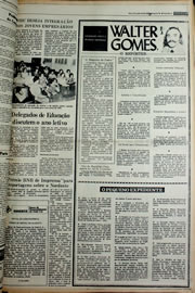 Página do jornal Correio do Ceará de janeiro de 1978
