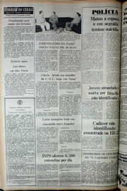 Página do jornal Correio do Ceará de janeiro de 1978