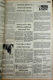 Página do jornal Correio do Ceará de janeiro de 1978
