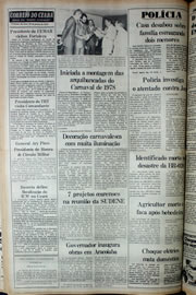 Página do jornal Correio do Ceará de janeiro de 1978