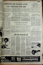 Página do jornal Correio do Ceará de janeiro de 1978