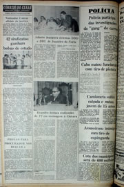 Página do jornal Correio do Ceará de fevereiro de 1978