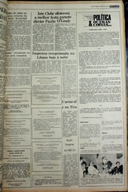 Página do jornal Correio do Ceará de fevereiro de 1978