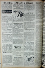 Página do jornal Correio do Ceará de fevereiro de 1978