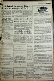 Página do jornal Correio do Ceará de fevereiro de 1978