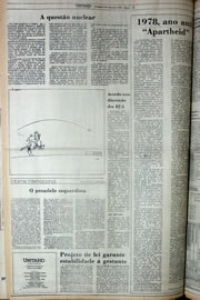 Página do jornal Correio do Ceará de fevereiro de 1978