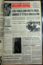 Página do jornal Correio do Ceará de fevereiro de 1978