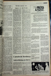 Página do jornal Correio do Ceará de fevereiro de 1978