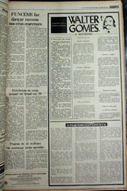 Página do jornal Correio do Ceará de fevereiro de 1978