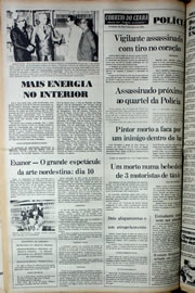 Página do jornal Correio do Ceará de fevereiro de 1978