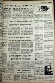 Página do jornal Correio do Ceará de fevereiro de 1978