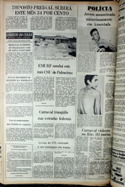 Página do jornal Correio do Ceará de fevereiro de 1978