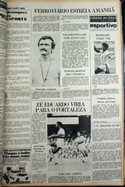 Página do jornal Correio do Ceará de fevereiro de 1978