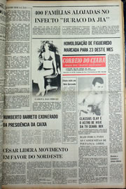 Página do jornal Correio do Ceará de fevereiro de 1978