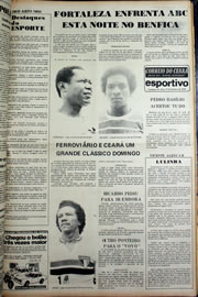 Página do jornal Correio do Ceará de fevereiro de 1978
