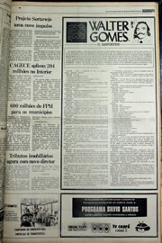 Página do jornal Correio do Ceará de fevereiro de 1978