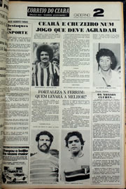 Página do jornal Correio do Ceará de fevereiro de 1978