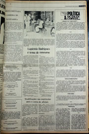 Página do jornal Correio do Ceará de fevereiro de 1978