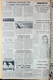 Página do jornal Correio do Ceará de março de 1978