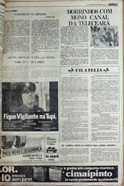 Página do jornal Correio do Ceará de março de 1978
