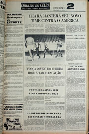 Página do jornal Correio do Ceará de março de 1978