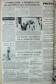 Página do jornal Correio do Ceará de março de 1978