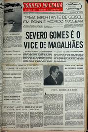 Página do jornal Correio do Ceará de março de 1978