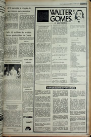 Página do jornal Correio do Ceará de março de 1978